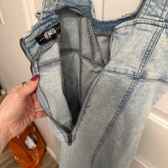 Rewash Light Blue Denim Dress - Picture 10 of 12